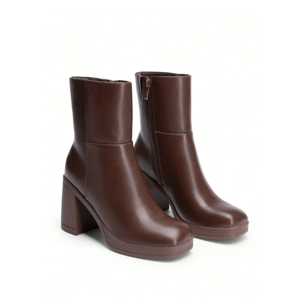 Chunky Heel Ankle Boots