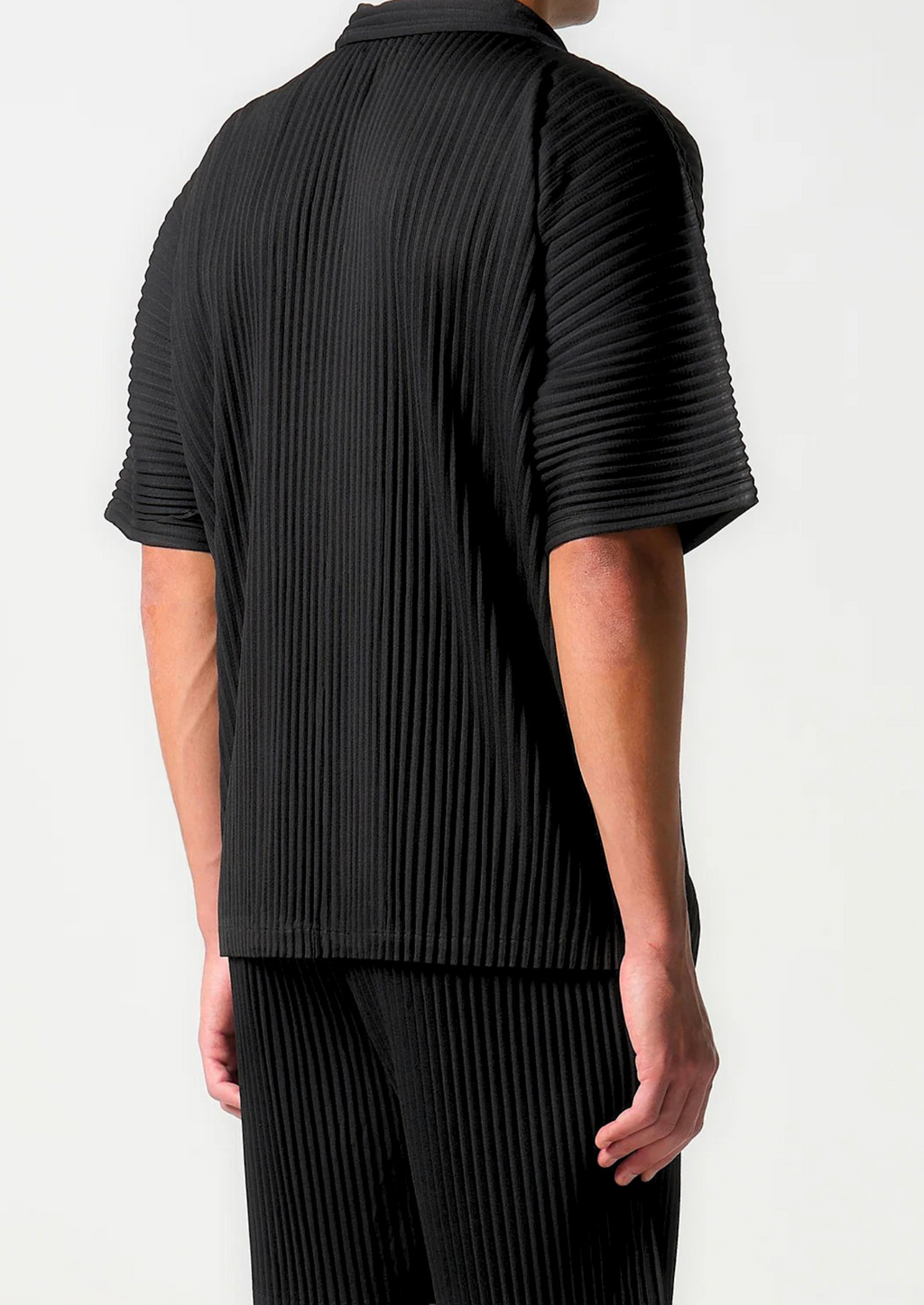 BLACK PLEATED SUMMER SET